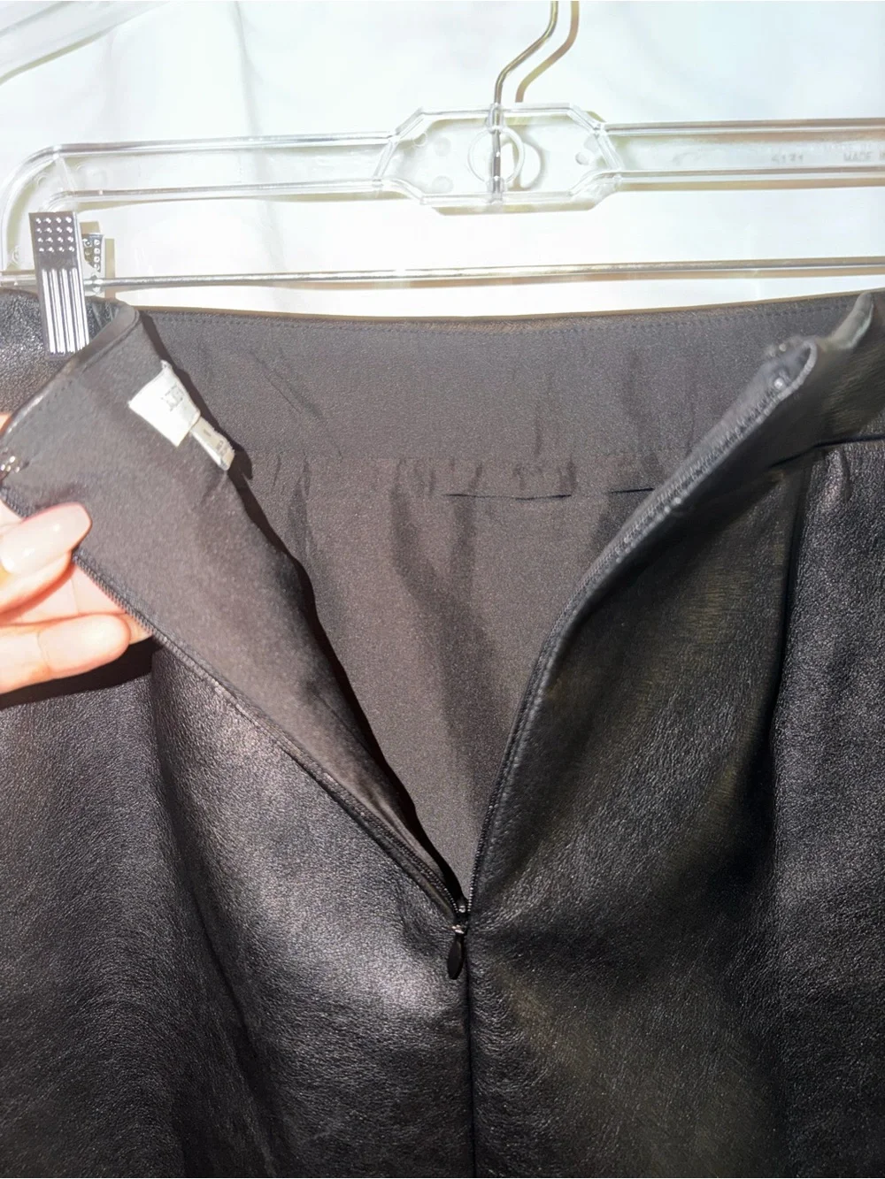 Classic Chocolate Brown Faux Leather Mini Skirt